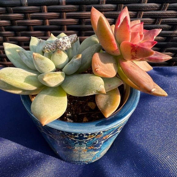 *SOLD* ANTIQUE "FIRST LADY 18K WHITE GOLD DIAMOND - Picture 3 of 6